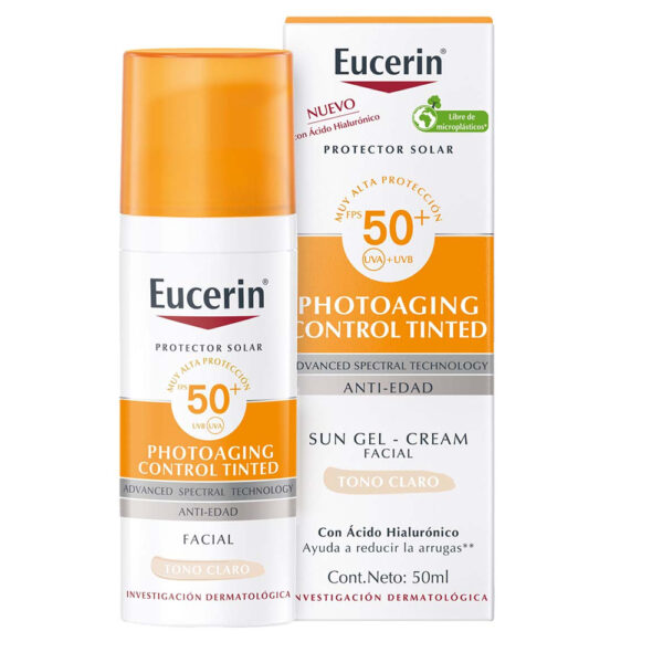 Eucerin Protector Solar Anti-Edad Tono Claro Spf50+ 50Ml