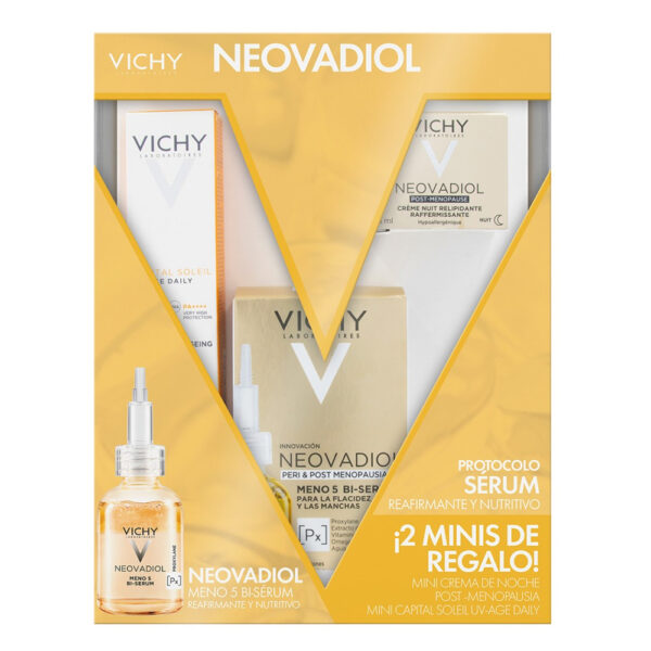 Kit Neovadiol Meno 5 Bi-Serum 30Ml + Neovadiol Crema De Noche 15Ml + Capital Soleil Uv-Age 3Ml